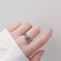 wholesale S925 silver crown ring for women, gift for girlfriend, elegant, fashionable, and unique statement ring, retro minimalist style, trendy Instagram index finger ring-0-2