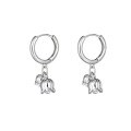 wholesale S925 Sterling Silver Maker's Bell Flower Earrings for Women, New Arrival Trendy Ear Cuff, Luxury Hoop Earrings with Premium Elegance-0-4