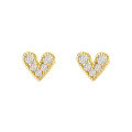wholesale S925 Sterling Silver Women's Heart Earrings With Colorful Zircon,。-0-5