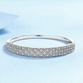 wholesale S925 Sterling Silver Moissanite Bracelet for Girlfriend's Best Friend, High-Quality Starry Sky Bangle, Ready Stock Wholesale-0-0