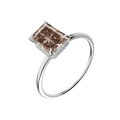 wholesale S925 Sterling Silver Cross-Border 2-Carat Radiant-Cut Square Moissanite Women's Ring Jewelry High-End Accessories-0-11