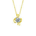 S925 Sterling Silver Moissanite Zodiac Necklace for Women-0-7