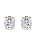 wholesale 925 Sterling Gold-Plated Minimalist Autumn Winter Earrings, Chanel-Style Luxury Advanced Moissanite Studs in Stock-0-4