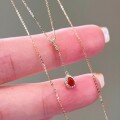 wholesale S925 Sterling Silver Red Elk Ins Style 18K Gold Plated Women's Light Luxury Necklace, Small and Exquisite, High Appearance, Suitable for Daily Commute and Versatile Matching-0-1