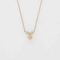 wholesale Sterling Silver Nordic Forest Minimalist Moissanite Pendant Necklace, 24 New Collection, Unique and Versatile-Moissanite 925 Sterling Silver Necklace 925 Silver