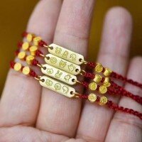 wholesale S925 Gold-Plated Three-in-One Zodiac Animal Charm Bracelet Necklace DIY Accessories Twelve Chinese Zodiac Birth Year Gift-Bull Snake Chicken