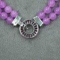 wholesale Metal Material: 925 Silver Gold Plated Pendant Chain, High Carbon Diamond, Amethyst Chalcedony, New Chinese Style Party Event Women's Necklace-0-3