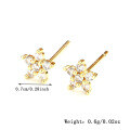 wholesale S925 Sterling Silver 074 Cross-Border Bestseller Small and Exquisite Zircon Earrings for Women, Trendy Ins-Style Earrings-0-10