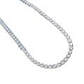 wholesale Metal material first: ZHUOZHF Jewelry New High-Carbon Diamond Full Diamond Necklace Ins Simulated Diamond 30 Bezel Set Row Diamond Chain-0-4