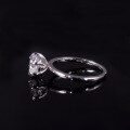 wholesale S925 Sterling Silver Classic Minimalist 15ct Zircon Eagle Claw Solitaire Engagement Ring-0-1