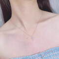 wholesale S925 sterling silver women's cross diamond necklace, exquisite and timeless, perfect for daily wear and versatile for any occasion-0-2