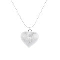 wholesale S925 Sterling Silver Korean Ins Minimalist Style Beaded Chain Mixed with Heart Pendant Simple Collarbone Necklace for Women-0-4