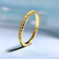 wholesale 14k Gold Plated 925 Sterling Silver Ring Women's NewIns Style Fashion Versatile-R439 Gold 9