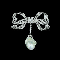 wholesale 925 Silver Gold-Plated Brooch with High-Carbon Diamonds and Shell Pearls, Edwardian Antique Baroque Versatile Jewelry for Women-Baroque Shell Beads 925 Silver