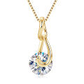 S925 Silver Interwoven Necklace with D Color Moissanite, High-End Luxury Fashion Commuter Collarbone Chain for Foreign Trade Wholesale-0-3