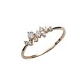 wholesale S925 Sterling Silver Exquisite Minimalist Advanced Niche Irregular Diamond-Inlaid Starry Dots Ring R02290-0-4