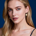 S925 Silver D Color Moissanite Cross-Border Fashion Earrings for Women-0-1