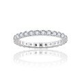 S925 Silver Gold-Plated 20mm Full Circle Moissanite Stacking Ring-0-3