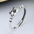 wholesale S925 sterling silver new zodiac small tiger ring, niche cute style fashionable index finger ring-0-2
