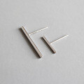 wholesale S925 Sterling Silver HED014/HED223 Korean Style Fashionable Personality CHIC Wind Surface Geometric Long Bar Earrings-0-0
