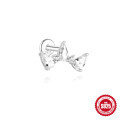wholesale Sterling silver with rhinestones, tassel, threaded flat-back ear bone stud earrings,。-0-4