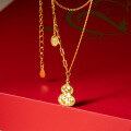 wholesale S925 Silver Nalan Fresh Sweet Ins Style Niche Design Exquisite Ice Gourd Necklace Y02095-0-2