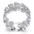 wholesale S925 Sterling Silver Leaf Wrap Ring for Women, Hot-Selling Style in Cross-Border E-Commerce, Factory Dropshipping-0-2
