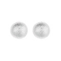 wholesale S925 Sterling Silver Korean Style Minimalist Brushed Texture Small Semi-Circle Ear Studs Fashion Commuting Internet-Famous Versatile Earrings-0-5