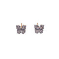 wholesale S925 Sterling Silver Maker's Fashionable Small Dancing Dream Butterfly Earrings, High-end Niche Design Earrings for Gifting-0-4