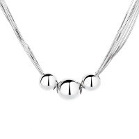 wholesale S925 Sterling Silver Trendy Holy Five-Layer Snake Bone Chain Necklace Creative Personalized Versatile Light Luxury Style Women's Choker-359FL/approx. 12.6g 925 silver