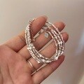 wholesale S925 Sterling Silver Full Body A Few Grams of Crushed Silver Star Bracelet Simple Minimalist Small Super Sparkly Girly Heart Best Friend String-0-2