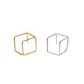 wholesale S925 Sterling Silver Geometric Square Hollow-Out Earrings, Women's Silver Jewelry-0-4