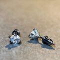 wholesale Gunmetal black S925 sterling silver dragon claw earrings, dark, cool, hip-hop style-0-3