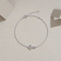 925 Silver Cross Bracelet with Moissanite, Hypoallergenic Wholesale Jewelry-0-0