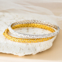 wholesale S925 Sterling Silver Fresh and Sweet Niche Design Exquisite Diamond-Studded Braided Wheat Ear Bracelet S7815-S925 silver bracelet gold 925 silver