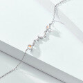 wholesale S925 silver cross-border e-commerce drop shipping pure silver bracelet, moonstone bracelet for women, fashionable and niche design-0-2