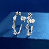 wholesale Metal: 925 Sterling Silver Mu Jing Jewelry New, Women'sIns-E287 Earrings 925 Silver