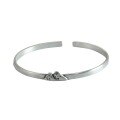 wholesale 925 Sterling Silver Vows of Eternal Love Couple Bracelets, National Trend Retro Matte Minimalist Niche Valentine's Day Gift for Girlfriend-0-4