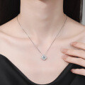 S925 Sterling Silver Moissanite New Chinese Style Pendant Necklace-0-2