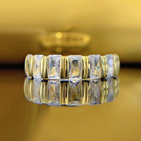 wholesale Metal material, new jewelry wish Amazon best-selling rectangular engraved 3*5mm ringring loop-R543 Gold>9
