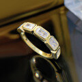 wholesale Gold-plated jewelry new wish style 3*5mm rectangular zircon ring hot selling in cross-border-0-2