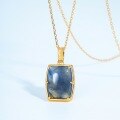 wholesale S925 Sterling Silver Retro Palace Style Necklace for Women with High-End Labradorite Pendant Collarbone Chain, Minimalist and Niche Accessory-0-3