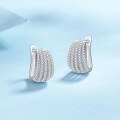 wholesale Sterling Silver S925 Full Moissanite Minimalist Ear Clips, Versatile and Luxurious with an Advanced Feel-0-1