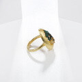 wholesale S925 Silver Designer High-End Adjustable Ring with Natural Style and Genuine Citrine-0-2