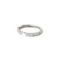 wholesale S925 Sterling Silver Maker's Women's Ring, Fashionable and Versatile, Fresh and Stylish, Ins-inspired, Niche Design, Exquisite Diamond-encrusted Honeycomb Ring-0-4