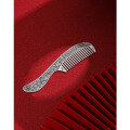 wholesale 999 Pure Silver Long-handled Hundred Blessings Silver Comb for Gua Sha and Health Care, Handcrafted Mature Silver Comb with Handle, a Gift for Mothers and Elders-0-3