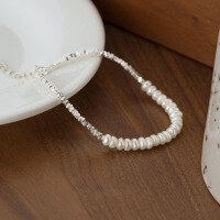 wholesale S925 silver bracelet with a few ounces of broken silver, Qian Duoduo series pearl jewelry S5455-S925 silver one pearl silver 925 silver