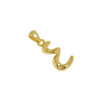 wholesale S925 Sterling Silver Korean Version Ins Indie Design Asymmetrical A-Z Pendant Collarbone Necklace for Women-E【18K Gold】 925 Silver