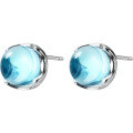 wholesale S925 Sterling Silver Aurora Earrings Women Korean Style Gradient Blue Ear Studs Sweet Synthetic Accessories E9463-0-4