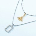 wholesale S925 silver autumn new fashion trendy ginkgo leaf necklace, ins style high-end wholesale from manufacturers-0-3
